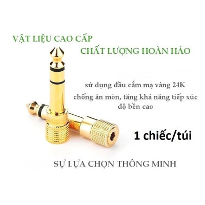 Đầu Jack Chuyển đổi âm thanh từ cổng 3ly sang 6ly 3 ly 6ly, 3li 6li, 3 li 6 li Giắc, Rắc, Rack Hàng Chính Hãng 