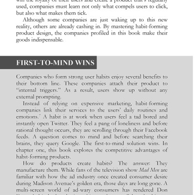 Hooked : How To Build Habit-Forming Products