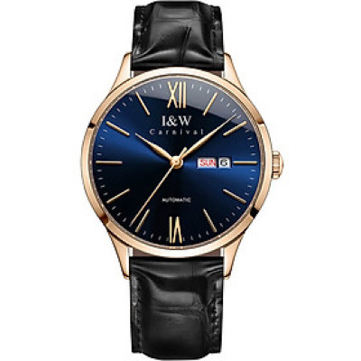 Đồng hồ nam chính hãng IW CARNIVAL IW529G-2 Kính sapphire ,chống xước ,Chống nước 30m ,Bảo hành 24 tháng,Máy cơ (Automatic),dây da cao cấp, thiết kế đơn giản dễ đeo
