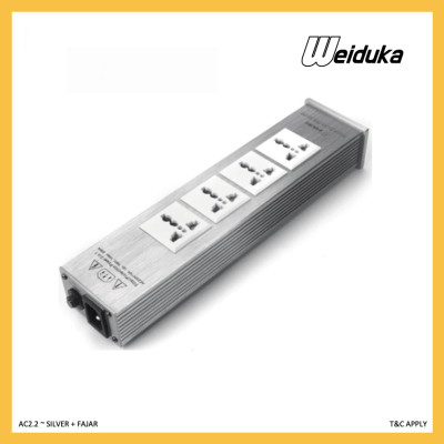 Quà Tặng Kèm - Bộ lọc nguồn điện sạch cao cấp AUDIO WEI.DUK.A AC2.2 - Ổ cắm lọc nguồn điện cho dàn âm thanh Wei.duka AC 2.2. Hifi Weid.uka AC2.2 Audio Noise AC Power Conditioner Power Filter Power Purifier Surge Protection - Hàng Chính Hãng