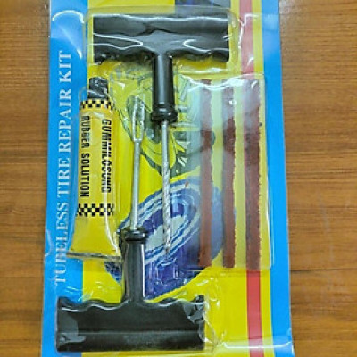 Bộ Dụng Cụ Vá Lốp Không Săm Tiện Dụng - Bộ Vá Lốp Ô Tô Xe Máy Dự Phòng
