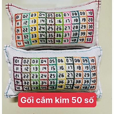 Gối ghim kim có số 100 số và 50 số, đồ dùng chuyên dụng để cắm kim thêu