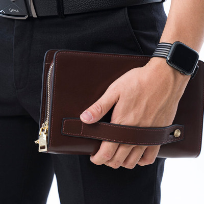 Ví Cầm Tay Nam Da Bò Nappa HT14