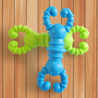 Đồ Chơi Cắn Cao Su Hình Tôm Hùm Dành Cho Chó Mèo