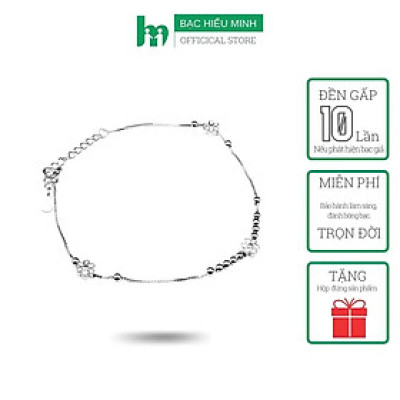 Lắc Chân Nữ Bạc Hiểu Minh LC197 bạc ý