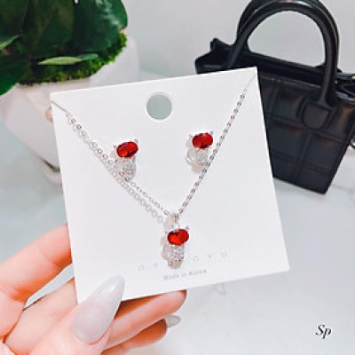 Bộ trang sức bạc mặt nèo chất liệu bạc ta MS161