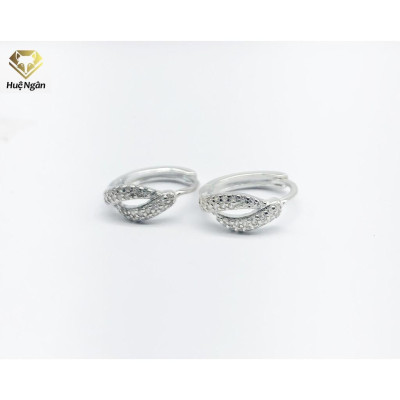 Bông tai bạc Ý 925 Huệ Ngân - Môi xinh rye140556