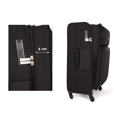 Vali Vải Xách Tay Siêu Nhẹ 20 Inch LUGBRO TRANSPORTER / Đa Năng LUGBRO BIZ - Hàng Chính Hãng