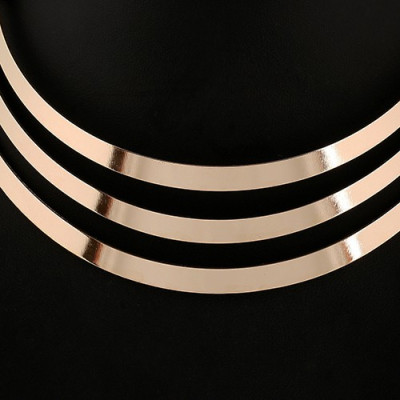 Vòng cổ hợp kim 3 lớp sang trọng nổi bật