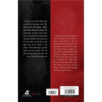 Sách - Tâm Lý Học - Phác Họa Chân Dung Kẻ Phạm Tội - Diệp Hồng Vũ - AZ Việt Nam