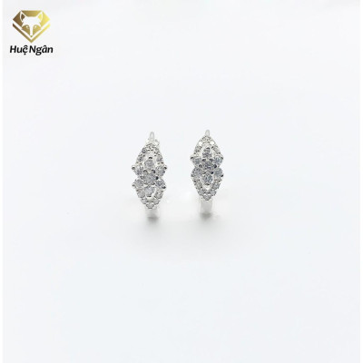 Bông tai bạc Ý 925 Huệ Ngân - Nơ Xinh RYE140605
