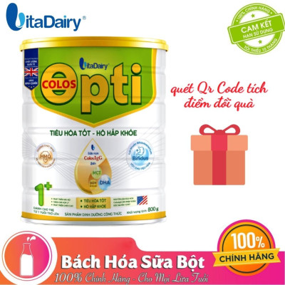 Sữa bột Colos Opti 1+ 800G - Tiêu Hóa Tốt, Hô Hấp Khỏe