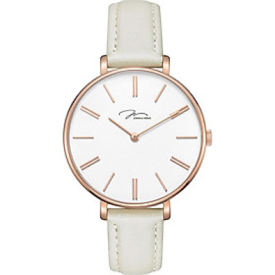 Đồng hồ đeo tay Nữ hiệu JONAS & VERUS X01855-Q3.PPWLW, Máy Pin (Quartz), Kính sapphire chống trầy xước, Dây Da Italy