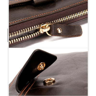 Ví cầm tay nam DA BÒ THẬT  - BEE GEE VNA9028