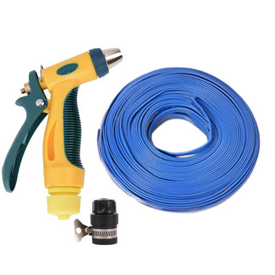 Bộ dây vòi xịt nước rửa xe,tưới cây tăng áp 3 lần 15m (nối nhựa đen 713-2)