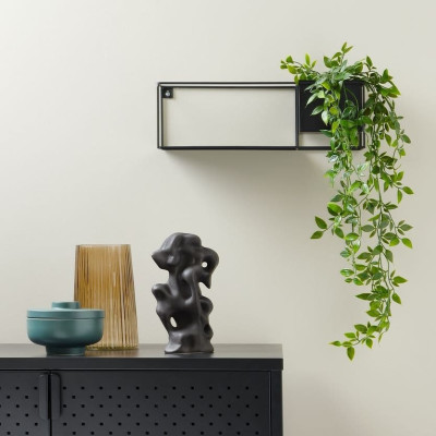 Kệ trang trí | JYSK Vilmer | kim loại | đen | R13xD40xC13cm