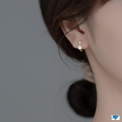 Bông tai bạc thời trang chất liệu bạc s925 MS0051