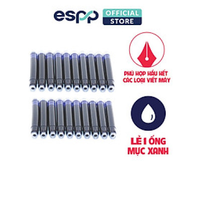  Vỉ 20 ống Mực Viết Máy Xanh - HELIX