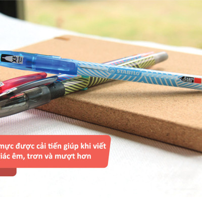 Hộp 10 bút bi STABILO Exam Grade 587NF 0.7mm (BP587NF/10) - Đen