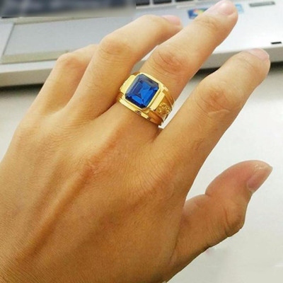 Nhẫn nam titan cao cấp thời trang chạm rồng 2 bên trangsucpt đá xanh lá inox thép không gỉ PTNNA253