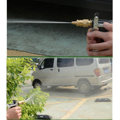 Bộ dây vòi xịt nước rửa xe, tưới cây . tăng áp 3 lần, loại 3m, 5m 206236Sđầu đồng, cút đồng, d.vàng