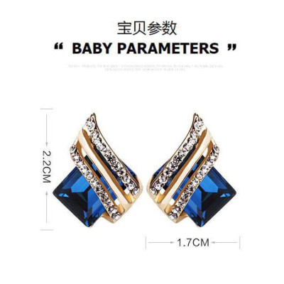 Khuyên tai hàn quốc Rhinestone ( PK09)