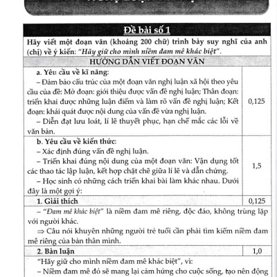 HƯỚNG DẪN VIẾT ĐOẠN VĂN NGHỊ LUẬN XÃ HỘI (THEO ĐỊNH HƯỚNG ĐỀ THI MỚI CỦA BỘ GĐ-ĐT) (DÙNG CHUNG CHO THCS & THPT)_KV