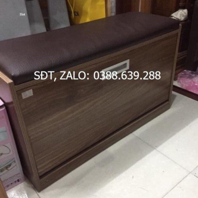 Tủ giày kết hợp ghế ngồi ngang 80cm