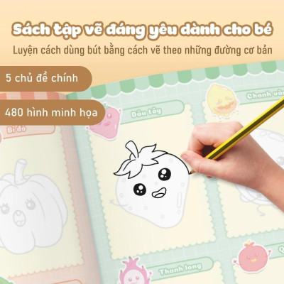 Sách - Tập Vẽ Theo Nét - Combo 5 Cuốn - Megabook
