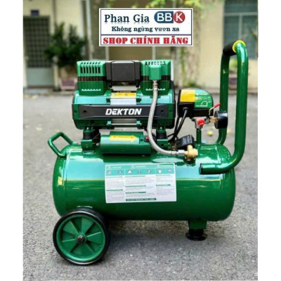 Máy Nén Khí Dekton 25 Lít DK-AC2825 1.5HP/1100W/ không Dầu / Bình 25L - Lưu Lượng 125L/Phút