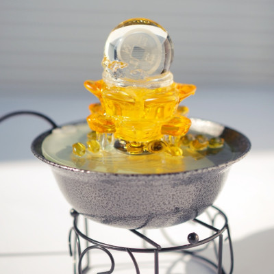 Thác Nước Phong Thủy Ngọc Cát Tam Tài Trang Trí_ Hàng chính hãng