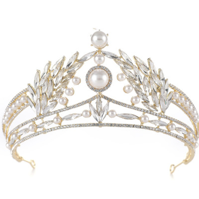 Vương miện cô dâu 7cm đá hạt trai  Sp221338