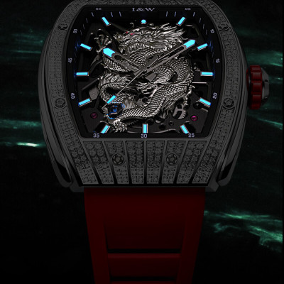 Đồng Hồ Nam I&W Carnival 787G2 Chính Hãng Full Box Chống Nước Kính Chống Xước Dây Silicone BH 5 Năm (Máy Cơ Tự Động)