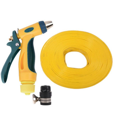 Bộ dây vòi xịt nước rửa xe,tưới cây tăng áp 3 lần 15m (nối nhựa đen 713-2)