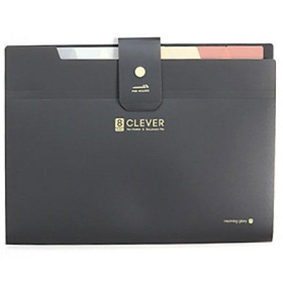 Bìa Đựng Hồ Sơ 8 Ngăn Simple - Morning Glory 79280 - Màu Xám