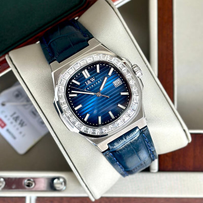 Đồng Hồ Nam I&W Carnival 721G4 Chính Hãng Full Box Chống Nước Kính Chống Xước Dây Da Cao Cấp BH 60T (Máy Cơ Tự Động)