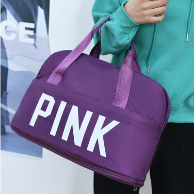 Túi xách du lịch 2 tầng cỡ lớn túi đựng đồ thể thao tập gym, yoga, quần áo nữ chống nước có thể nới đáy thành 2 tầng