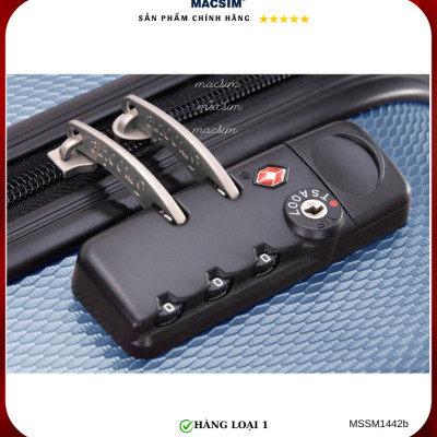 Vali cao cấp Macsim Smooire MSSM1442-b cỡ 16 inch màu xanh - Hàng loại 1