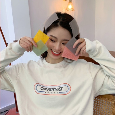 Hộp 10 Miếng Dán Tóc Hình Vuông Dễ Thương Cho Nữ 8X6Cm