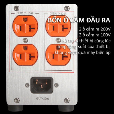 Bộ Lọc Nguồn Điện Biến Áp Cách Ly Audio 220V/100V PS500 Cao Cấp - Hàng Nhập Khẩu