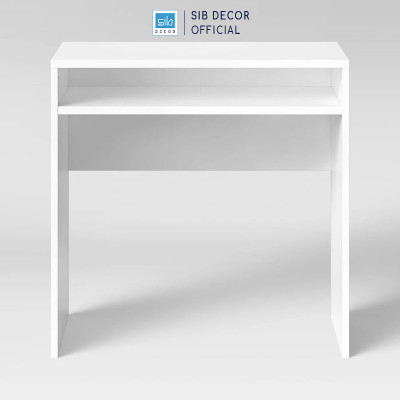 Bàn Gỗ Nhỏ Đơn Giản Mà Đẹp Màu Trắng SIB Decor BLV115
