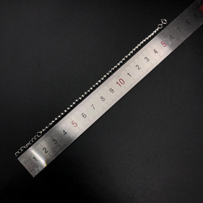 Lắc Tay Nữ Bạc Hiểu Minh LTU526 Bi Phay