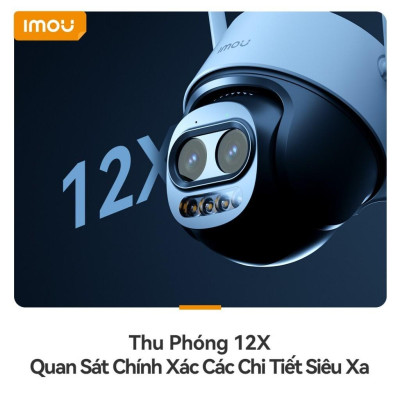 Camera Wifi IMOU Cruiser Z S7DP 5MP, Zoom 12X, Ống Kính Kép, Đàm Thoại - TRANGIATELECOM Hàng chính hãƞg Hàng nhập khẩu