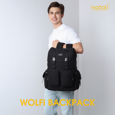 Balo du lịch Thương hiệu NATOLI BST WOLFY BACKPACK B7 nhiều ngăn kháng nước cao cấp