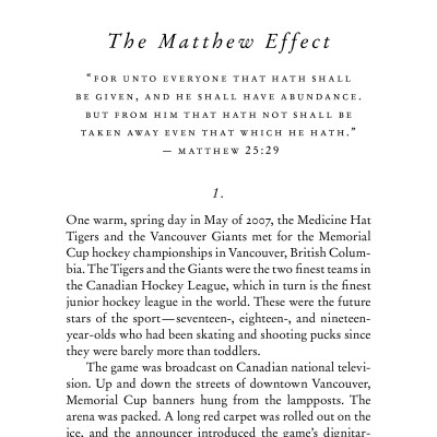 Outliers - The Story Of Success