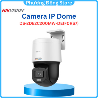 Camera IP Speed Dome HIKVISION DS-2DE2C400SCG-E 2K, DS-2DE2C200SCG-E/ DS-2DE2C200MW-DE(F0)(S7)có màu ban đêm, đàm thoại 2 chiều - Hàng chính hãng