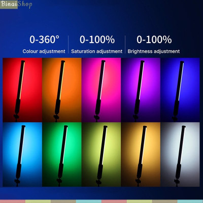 Ulanzi VL119 RGB - Đèn LED Cầm Tay, Dải Nhiệt Màu Rộng, Hỗ Trợ 20 Hiệu Ứng Cho Youtube,  Phát Trực Tiếp, Review Sản Phẩm- Hàng chính hãng