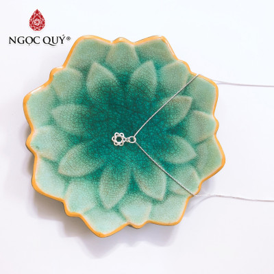 Dây chuyền bạc mặt vòng nguyệt quế - Ngọc Quý Gemstones