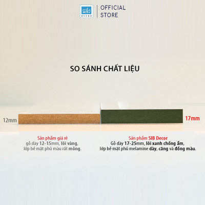 Kệ Gỗ Trang Trí Treo Tường 3 Tầng Nhỏ Gọn, Xinh Xắn Thương Hiệu SIB Decor KT512