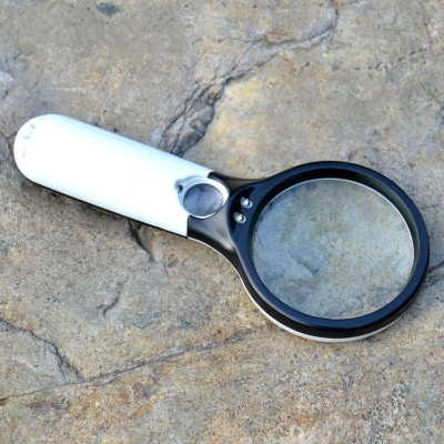  Kính lúp 3X - 45X cầm tay (có đèn phóng đại) 